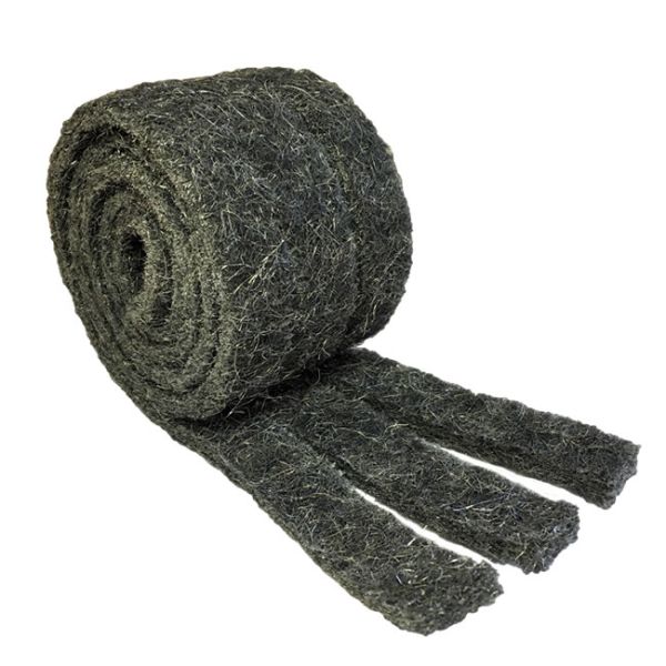 Xcluder Stainless Steel Wool Fill Fabric, 3 Rolls of 4” x 5’ Material